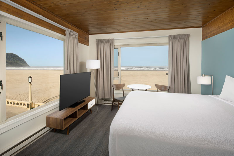 Ocean Front at Seaside Hotel Corner Junior Suite Bed Room 351