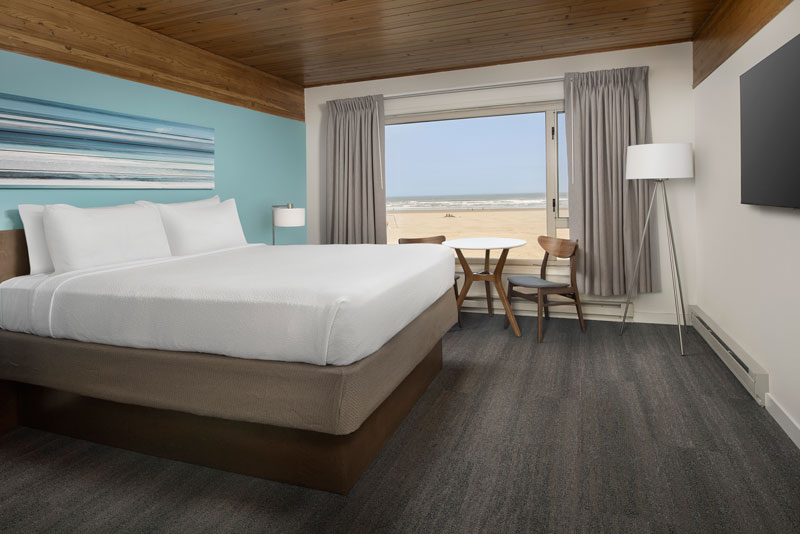 Ocean Front Seaside Hotel Premium Queen Front Room.
